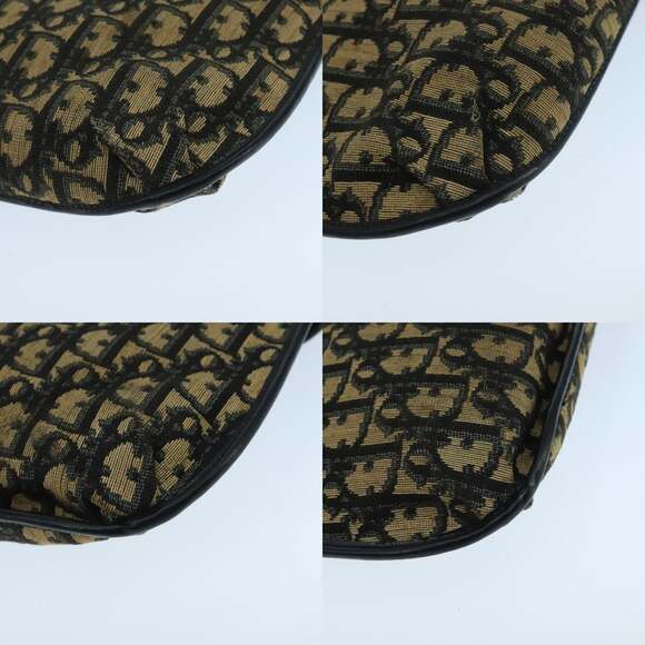 DIOR Trotter Canvas Shoulder Bag Navy - Picture 10 of 13